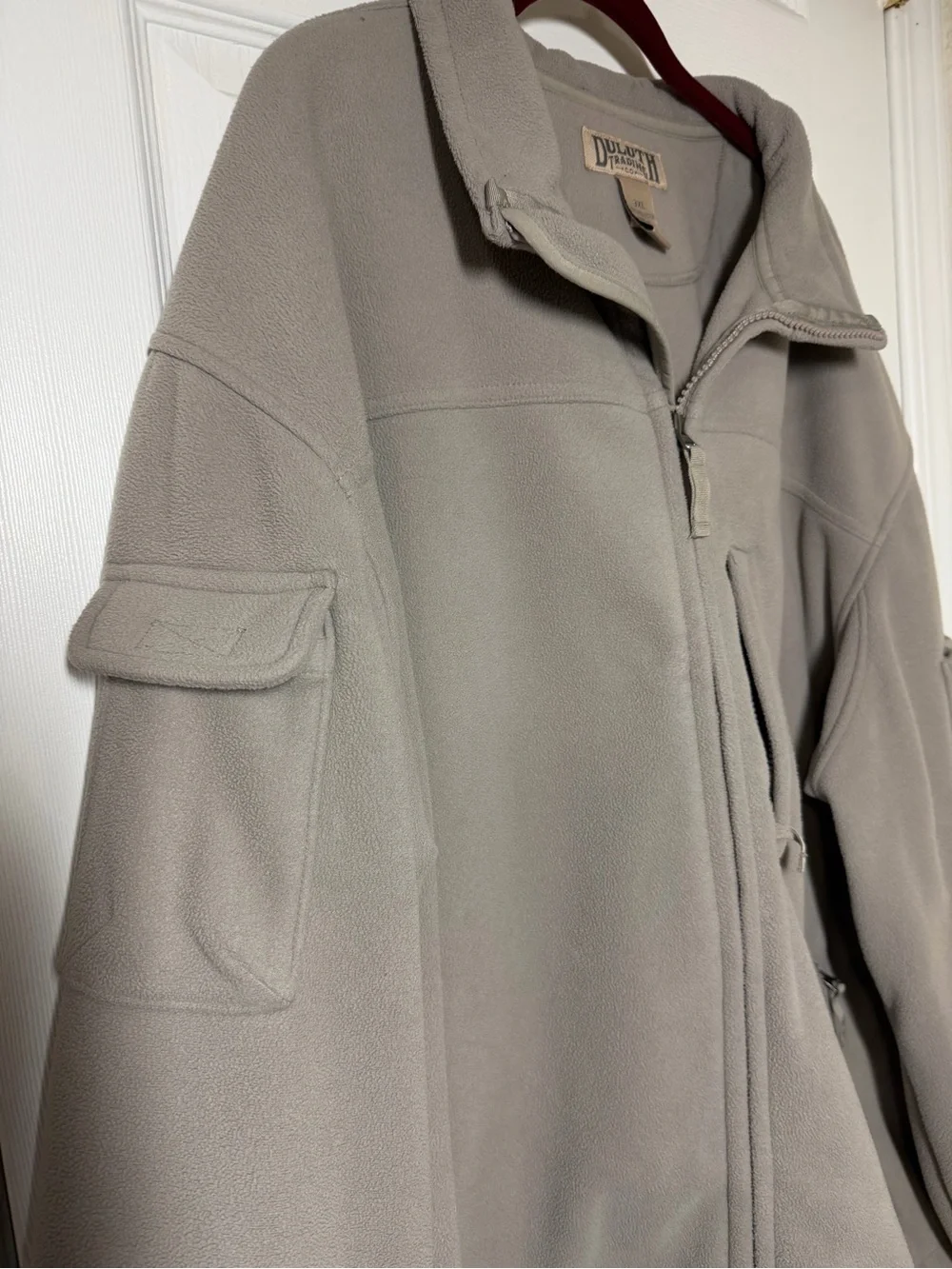 Duluth Trading Co Men's Light Tan Fleece Jacket